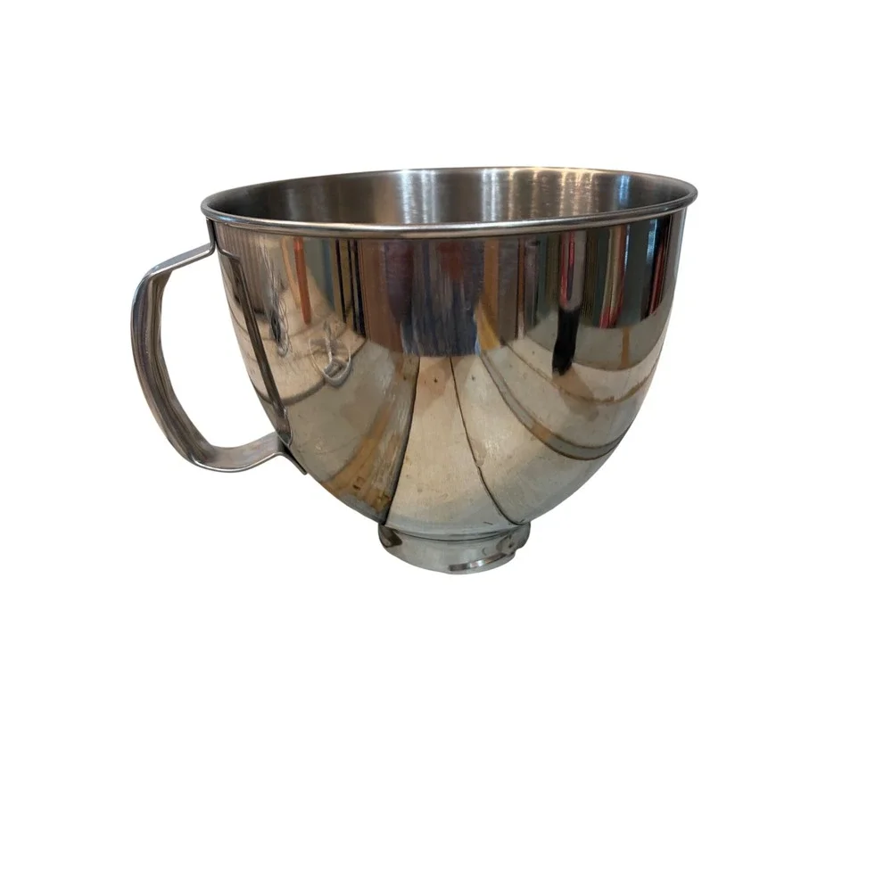 KitchenAid 5 Quart Stainless Steel Mixing Bowl with Handle for Tilt Head Mixer